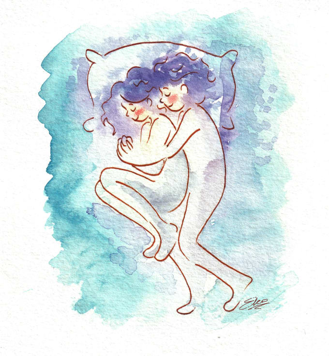 I will draw handmade watercolor illustration