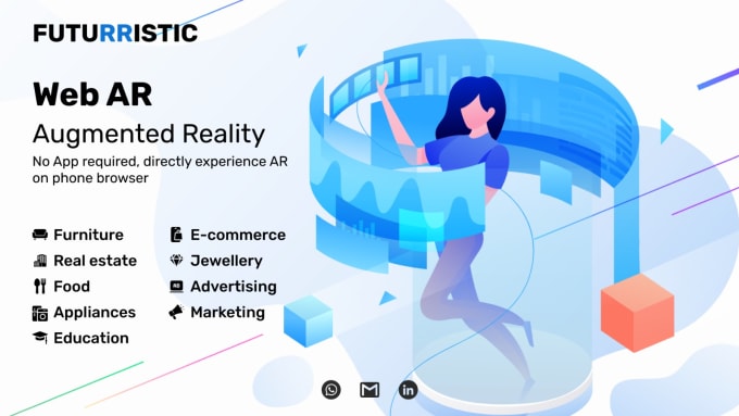 I will create a web ar experiences