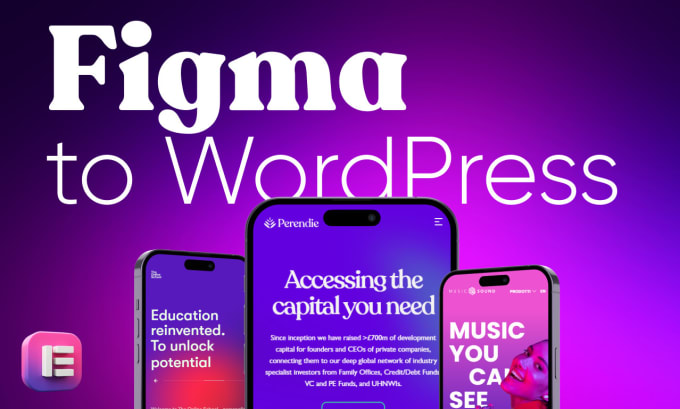 I will convert figma to wordpress with elementor pro