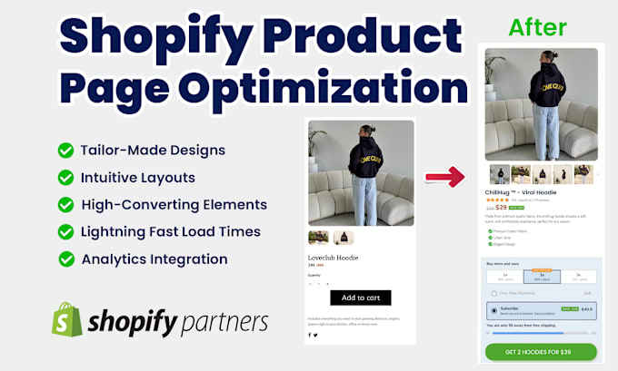 I will create high converting shopify product pages
