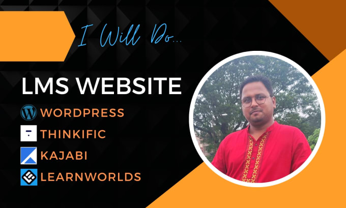 I will setup your thinkific learnworlds teachable kajabi online school website