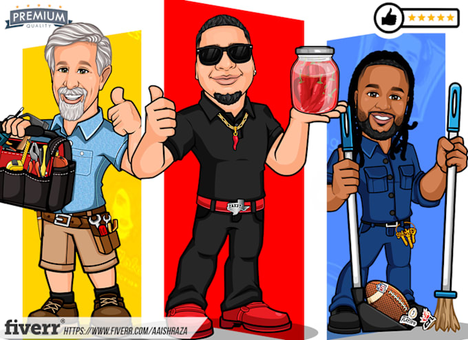 I will do amazing mascot cartoon logo from your picture