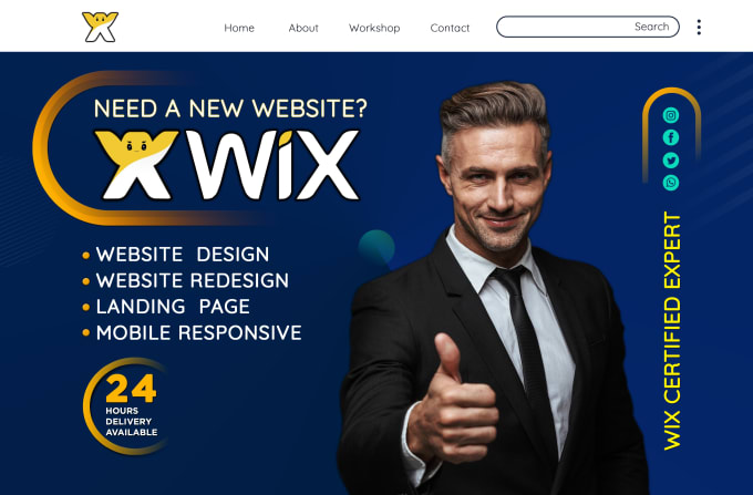I will create a wix website design or redesign