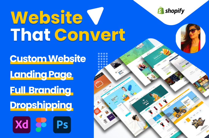 I will create custom shopify website with innovative web design