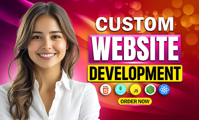 I will do custom website development, build rebuild website as full stack web developer