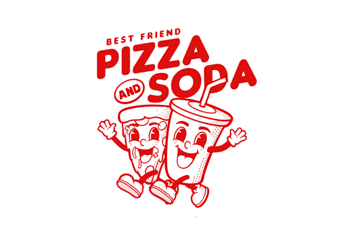 I will creat unique retro cartoon t shirt design