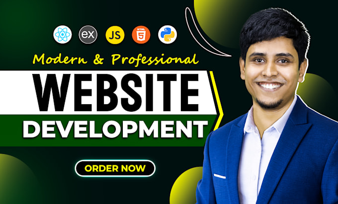 I will build, rebuild website development as full stack developer, front end developer