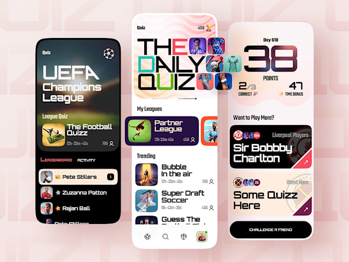 I will develop fantasy sport app, crypto sport app, tournament app, bet app fantasy