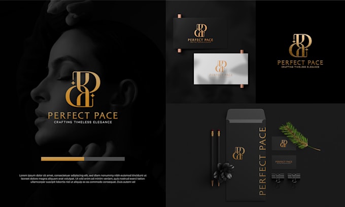 I will do unique modern luxury minimalist business logo design