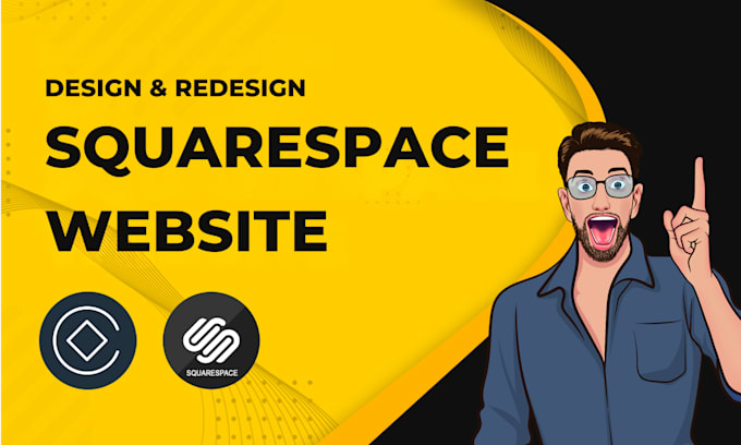 I will do squarespace website design for your business