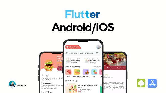 I will develop beautiful flutter android and ios apps