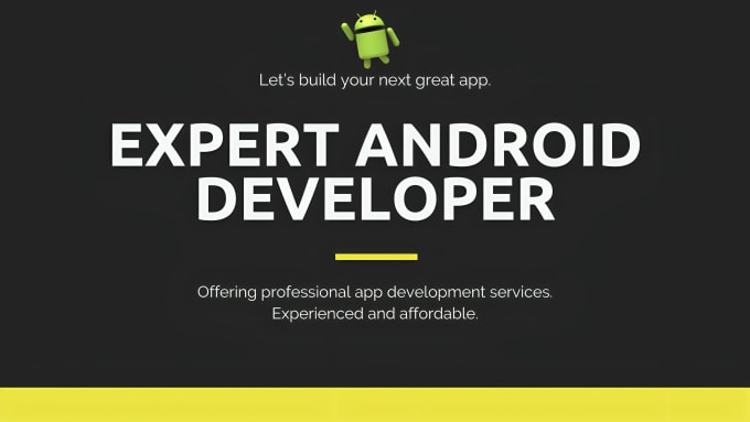 I will build professional android apps for mobile in kotlin or java