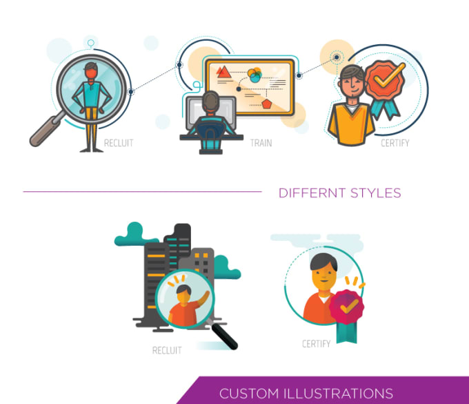 I will make a beautiful illustration for your presentation
