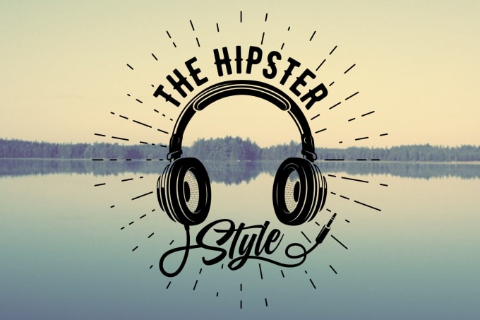 I will design a cool vintage hipster or retro logo