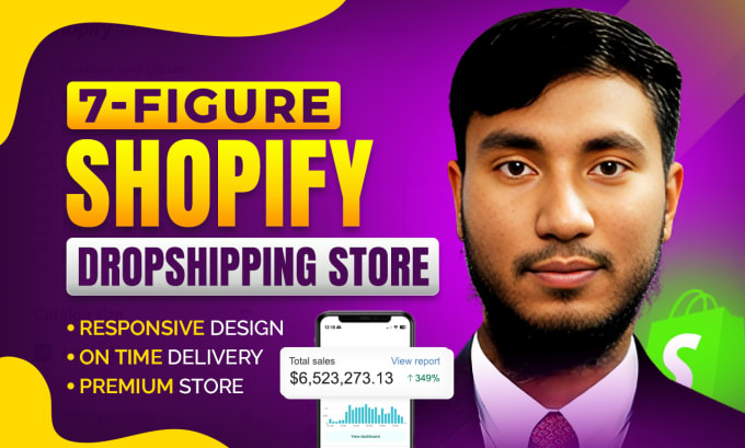 I will build an automated shopify dropshipping store or shopify website