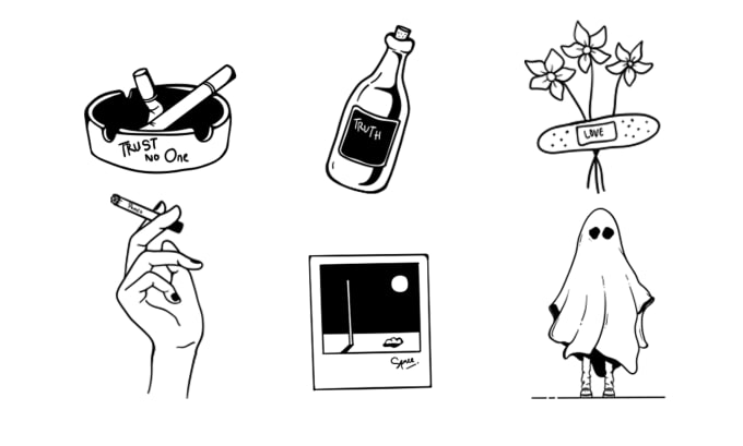 I will create minimalist line art drawing and illustration