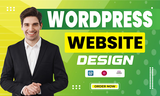 I will develop wordpress website,ecommerce website,real estate website, design website