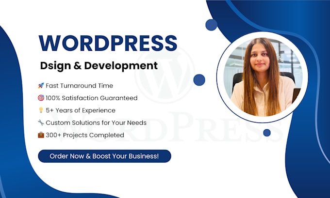 I will create modern and responsive wordpress website design