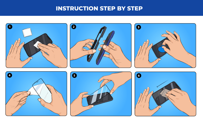 I will draw guide instruction manual step by step digital handrawn illustration