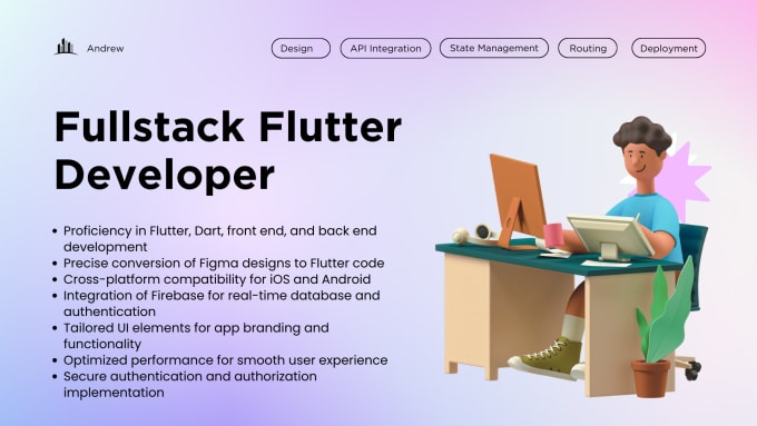 I will do hybrid flutter mobile app for android ios with firebase