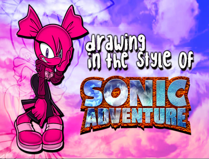 I will make a drawing in the sonic adventure artstyle