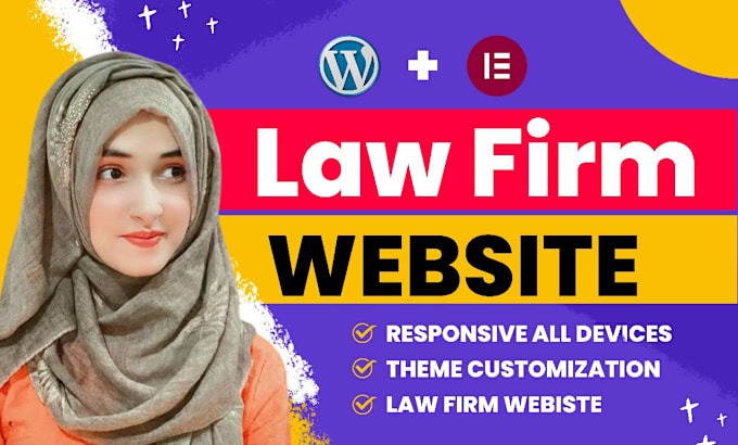 I will build law firm website, attorney, lawyer, legal office wordpress website design