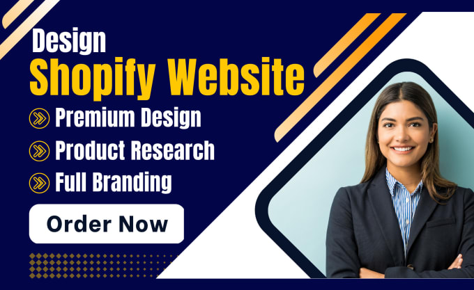 I will design, redesign shopify store, shopify dropshipping store, shopify website