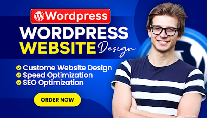 I will create a wordpress website, business website or wordpress blog website