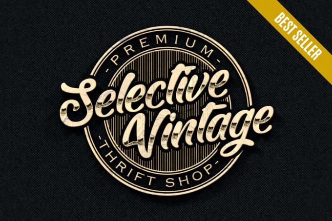 I will do vintage , badge, retro , hipster, classic , business logo design