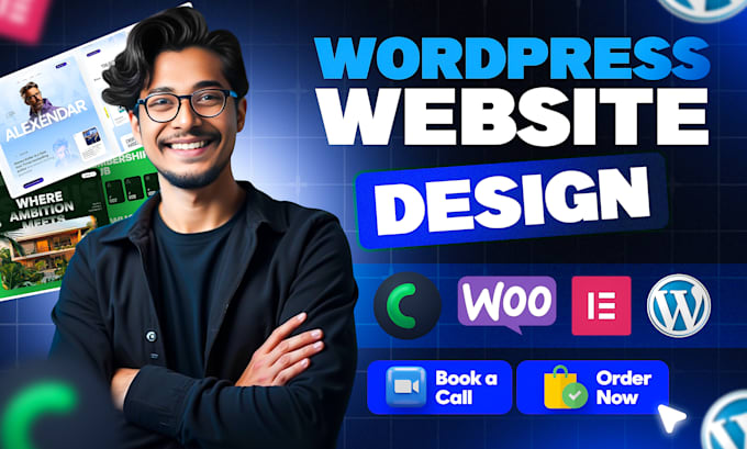 I will build,redesign wordpress woocommerce website development,elementor landing page