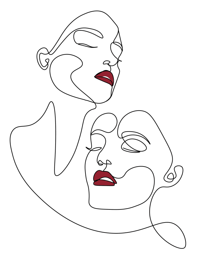 I will draw feminine and elegant custom line art design in 24 hours