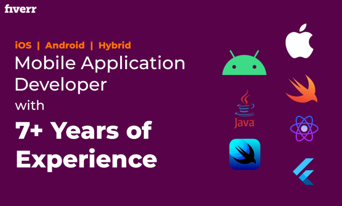 I will ios app developer and android app developer mobile apps