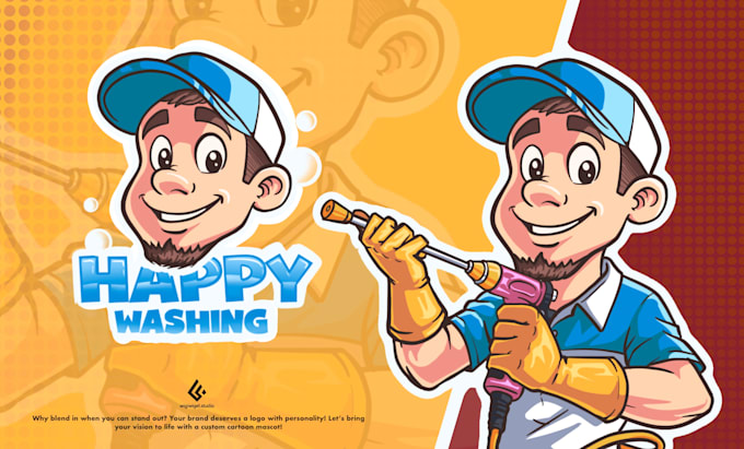 I will do unique caricature cartoon and mascot logo character