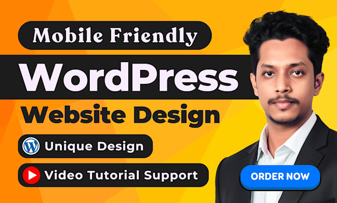 I will create wordpress website design, redesign wordpress site or website development