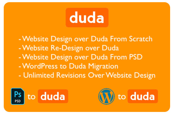 I will design and develop website using duda website builder